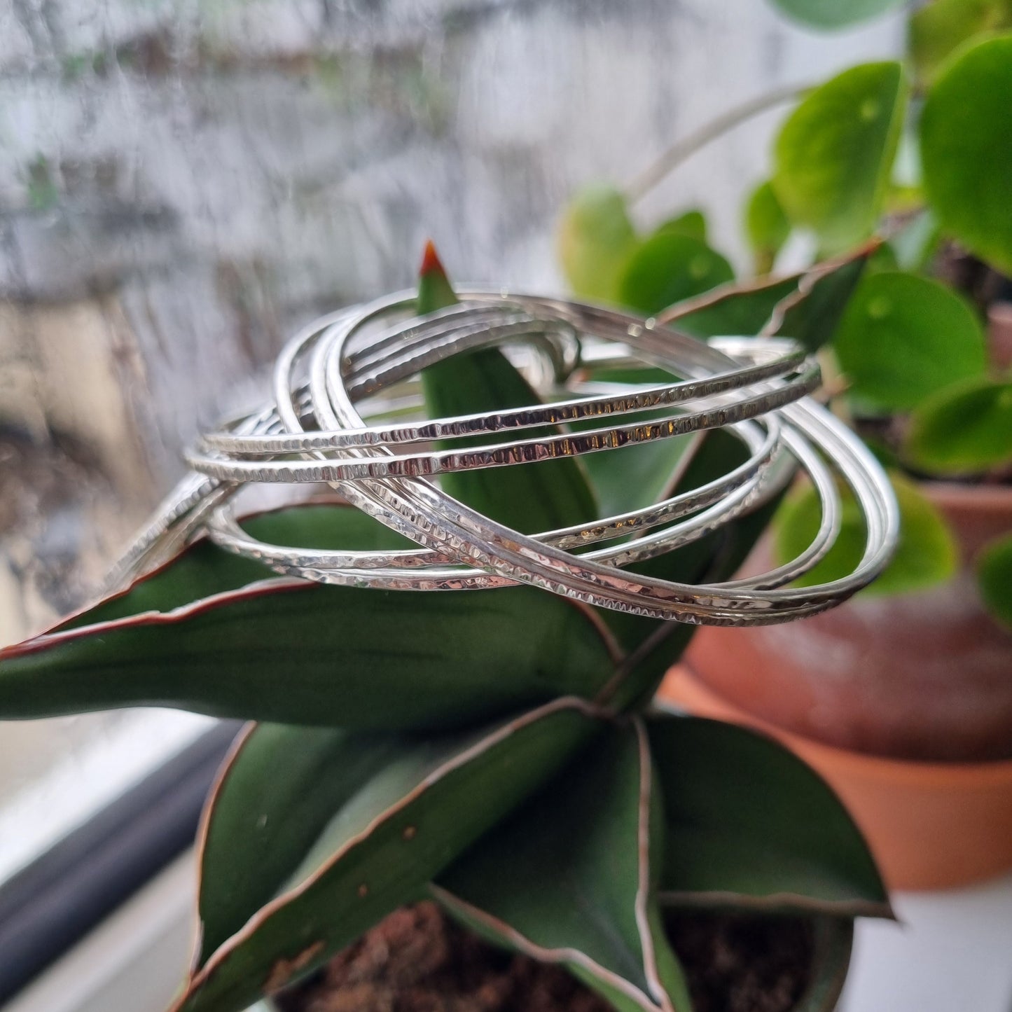 Hammered Bangles