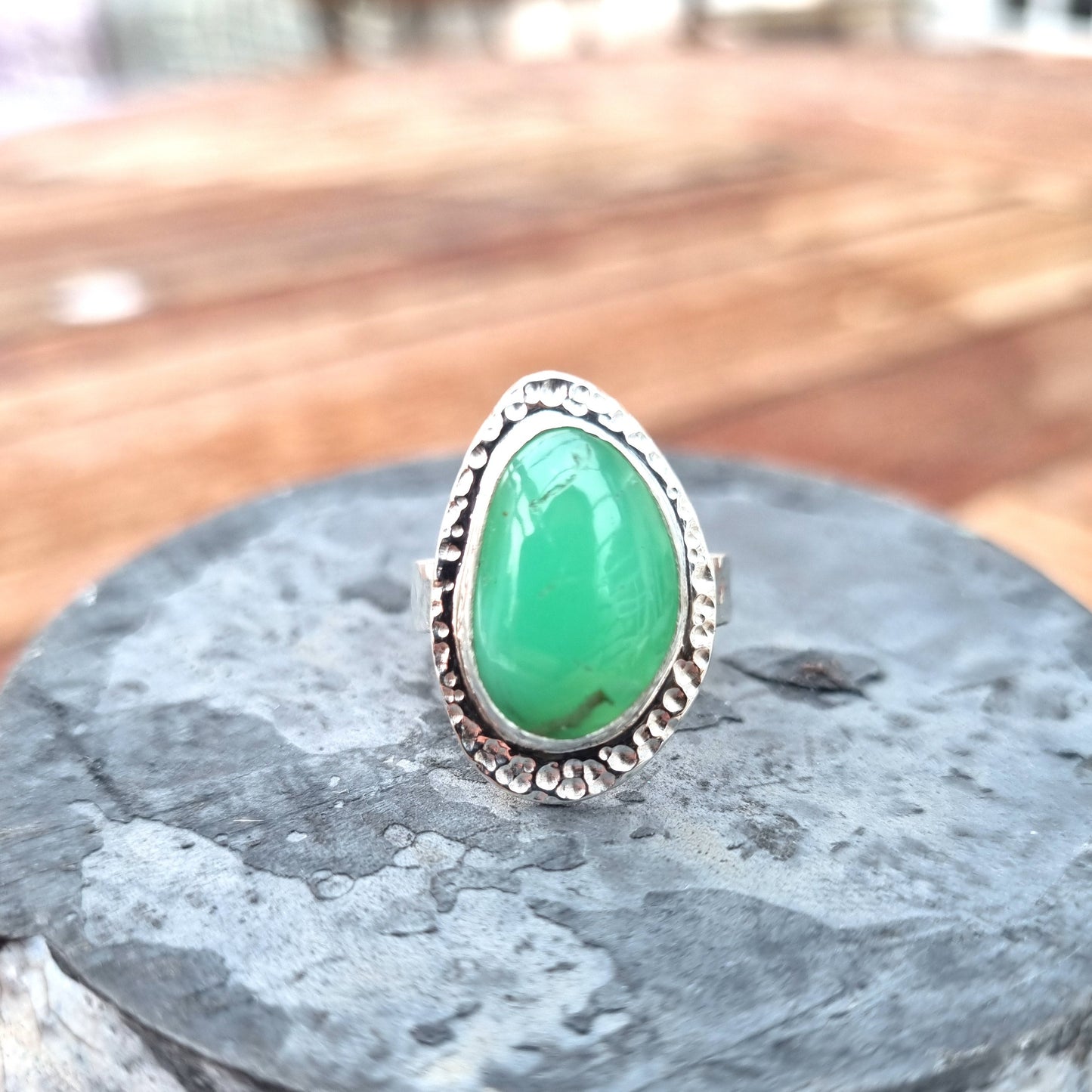 Kiyora - Chrysoprase Ring
