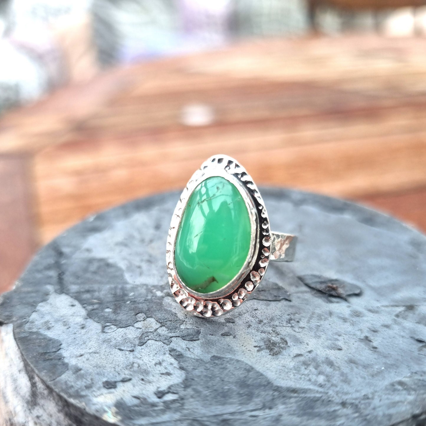 Kiyora - Chrysoprase Ring